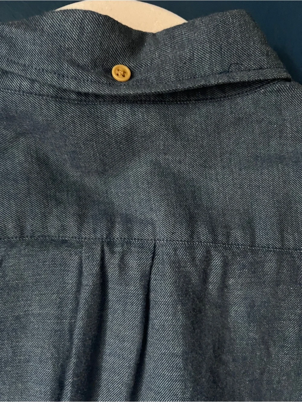 J.Crew XL Dark Chambray Button Down Shirt Men’s 100% Cotton Long Sleeve Classic